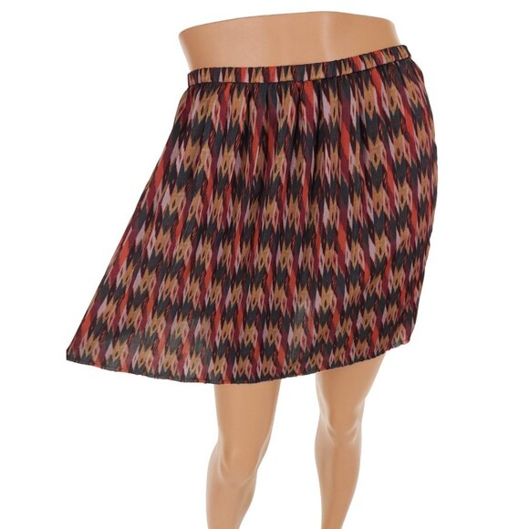 Isabel Marant Etoile Pleated Skirt Size S Womens Hanoi Ikat Print - Picture 4 of 14